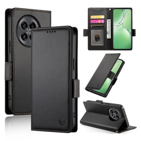 Чехол-книжка Side Buckle Magnetic Frosted Leather для OnePlus 13R/Ace 5/Ace 5 Pro - черный