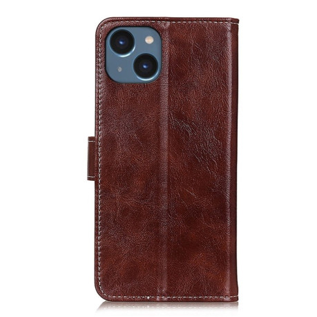 Кожаный чехол Retro Crazy Horse Texture на iPhone 15 - коричневый