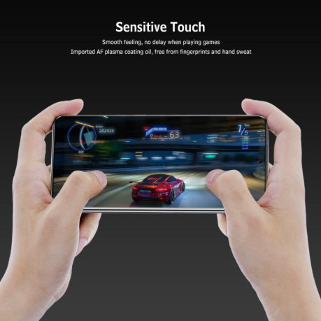 Защитное стекло ENKAY Hat-prince Explosion-proof Full Cover Heat Bending на Motorola Edge 60 Fusion - черное