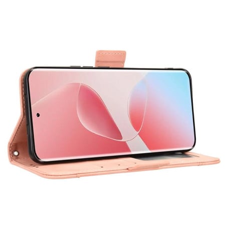 Чехол-книжка Skin Feel с мягкой фактурой Calf на Infinix Hot 60 Pro 4G - розовый