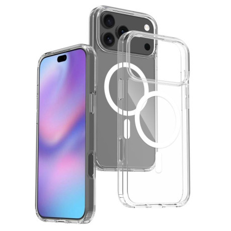 Акриловый противоударный чехол Magsafe Scratchproof Acrylic TPU для iPhone 17 Pro Max - прозрачный