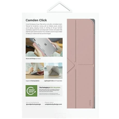 Оригинальный чехол UNIQ Camden Click на iPad Air 11 2024 - Rose Gold