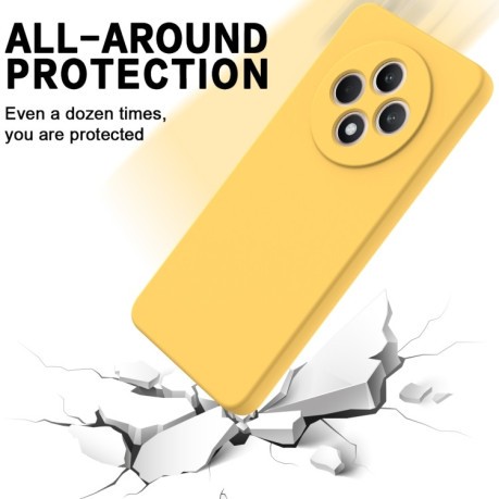 Силіконовий чохол Solid Color Liquid Silicone на OPPO Reno12 F/12 FS - жовтий