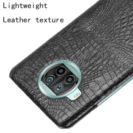 Ударопрочный чехол Crocodile Texture на Xiaomi Mi 10T Lite - черный