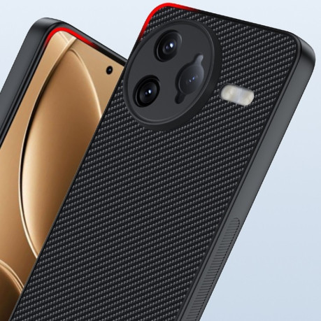 Протиударний чохол Carbon Fiber Texture Printing для Xiaomi Poco F7 Ultra 5G - чорно-синій