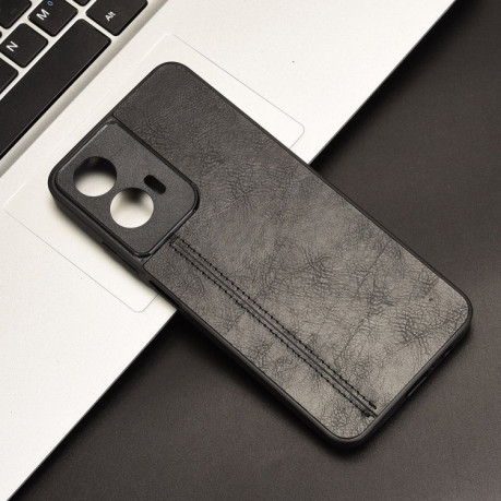 Ударозащитный чехол Sewing Cow Pattern для Motorola Moto G35 5G - черный