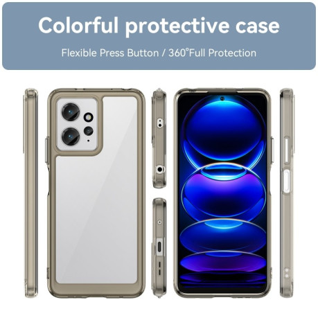 Протиударний чохол Colorful Acrylic Series для Xiaomi Redmi Note 12 4G Global - сірий