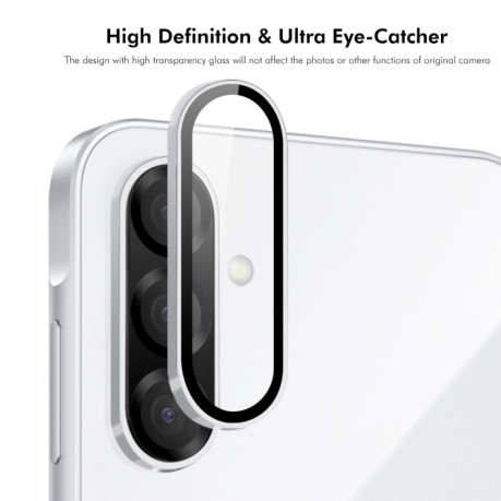 Захисне скло на камеру ENKAY 9H Aluminium  для Samsung Galaxy A36/A56 - фіолетове