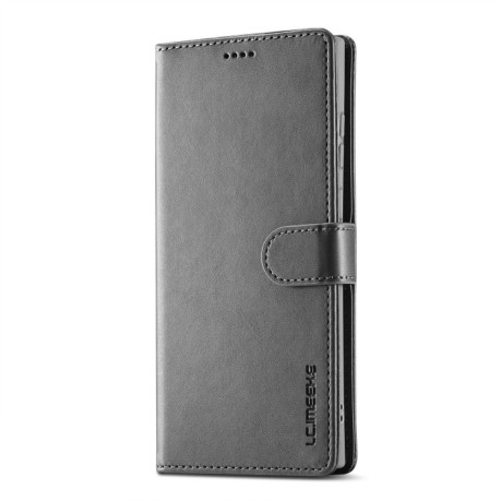 Чоловіча книжка LCIMEEKE Calf Texture на Samsung Galaxy S25 Ultra 5G - сірий