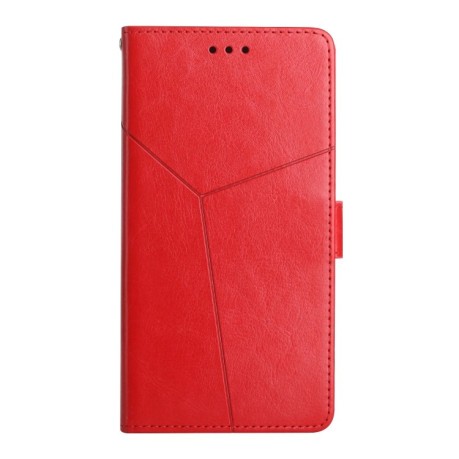 Чехол-книжка Y-shaped Pattern для Samsung Galaxy A04s - красный