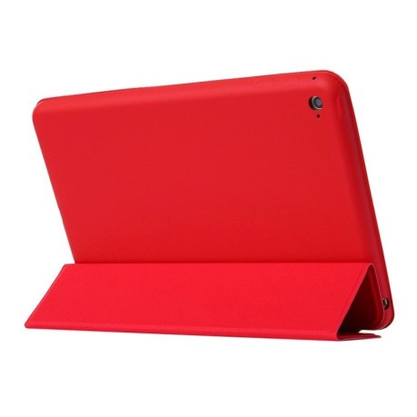 Кожаный чехол-книжка Solid Color на iPad mini 4 - красный