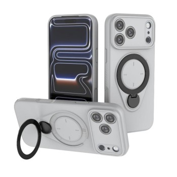 Чохол Ring Shield MagSafe з кільцем-тримачем 360° на iPhone 18 Pro Max / 17 Pro Max — сірий