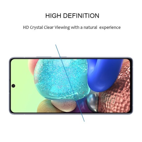 Захисне скло 9D Full Glue Full Screen на Samsung Galaxy A71 5G/M54 - чорне