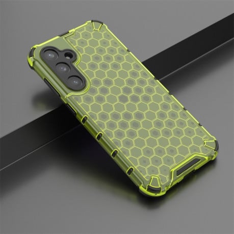 Противоударный чехол Honeycomb на Samsung Galaxy S23 FE 5G - зеленый