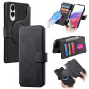 Чехол-книжка CaseNeo MagSafe RFID Anti-theft Retro Leather для Samsung Galaxy S25 Edge 5G - черный