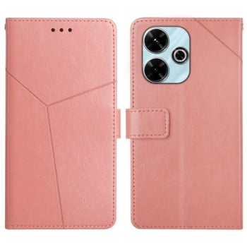 Чехол-книжка Y-shaped Pattern для Xiaomi Redmi 13 4G Global - розовый