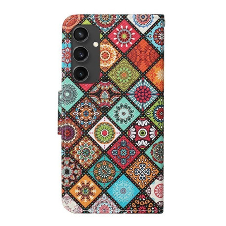 Чохол-книжка Colored Drawing Pattern для Samsung Galaxy S24 FE 5G - Totem