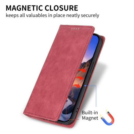 Чохол-книжка Business Solid Color Magnetic RFID Leather на Realme 14 Pro+ - червоний