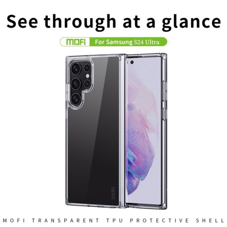 Ультратонкий чехол MOFI Ming Series для Samsung Galaxy S24 Ultra 5G - прозрачный