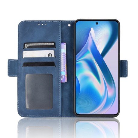 Чехол-книжка Skin Feel Calf на OnePlus Ace 5G / 10R - синий