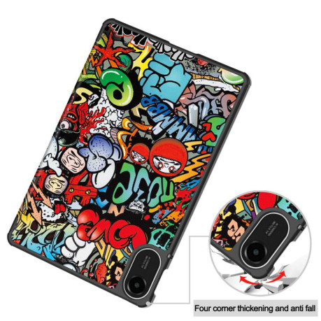 Чехол-книжка 360 Rotation Stand Smart Leather для Xiaomi Redmi Pad 2 - Graffiti