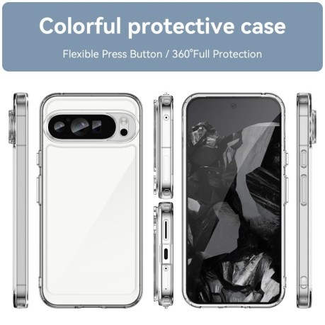 Противоударный чохол Colorful Acrylic Series для Google Pixel 9 Pro XL - прозрачный