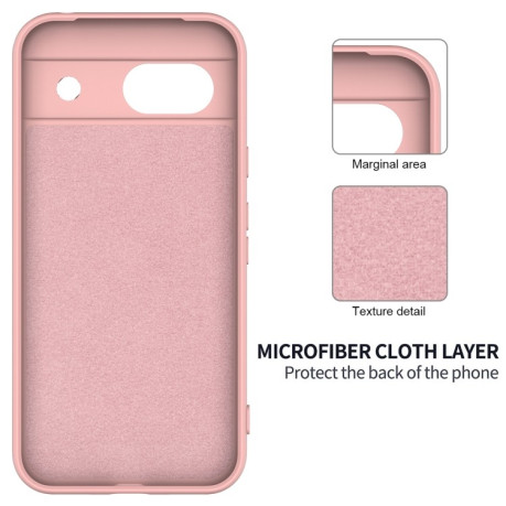 Силіконовий чохол Solid Color Liquid Silicone для Google Pixel 8a - рожевий