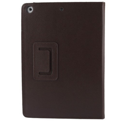 Чехол Litchi Texture Case коричневый для iPad Air