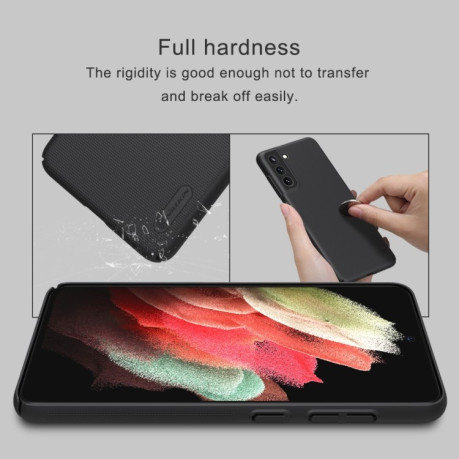 Чехол NILLKIN Frosted Shield на Samsung Galaxy S21 FE - черный