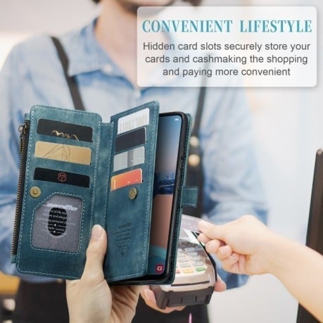 Чохол-гаманець CaseMe-C30 для Samsung Galaxy A34 5G - синій