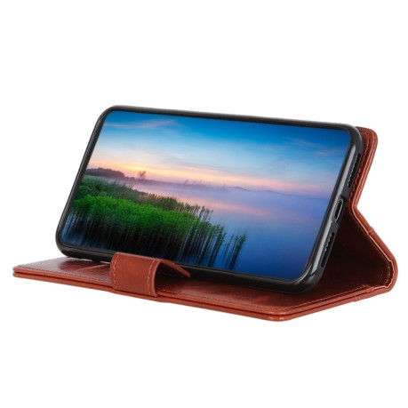 Чехол-книжка Copper Buckle Nappa Texture на Samsung Galaxy S22 Plus 5G - коричневый