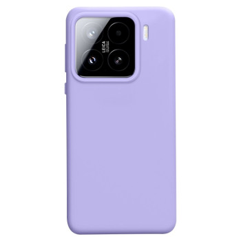 Силиконовый чехол Solid Color Liquid на Xiaomi 15 - фиолетовый
