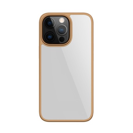 Противоударный чехол Mutural Jiantou Series для iPhone 15 Pro Max - золотой