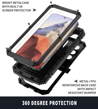 Противоударный чехол R-JUST Life Waterproof для Samsung Galaxy S24 5G - черный