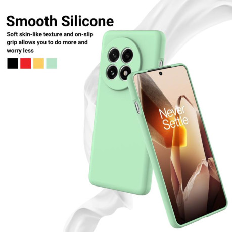 Силіконовий чохол Solid Color Liquid Silicone на OnePlus 13R/Ace 5/5 Pro - зелений