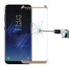 Захисне 3D Скло 0.26 mm 9H вигнуті краї підходить до всіх чохлів для Samsung Galaxy S8/G950-золоте