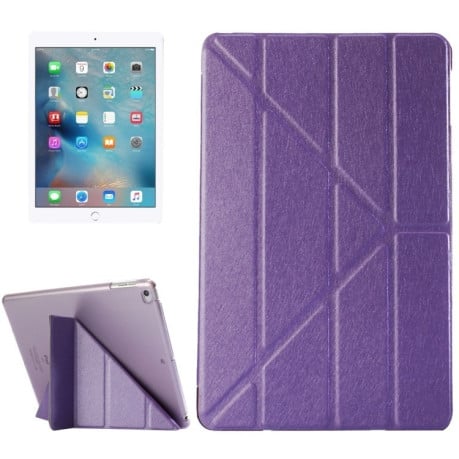 Чехол Silk Texture Origami фиолетовый для iPad 9.7 2017/2018 (A1822/ A1823)