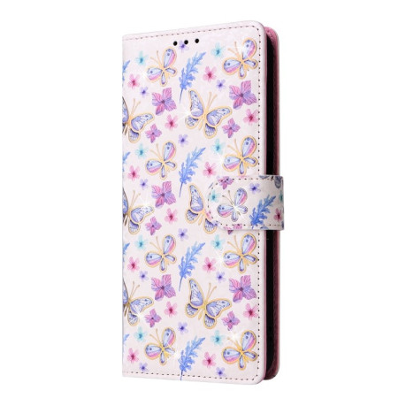 Чохол-книжка Bronzing Painting RFID для Samsung Galaxy S24 5G - Pansies