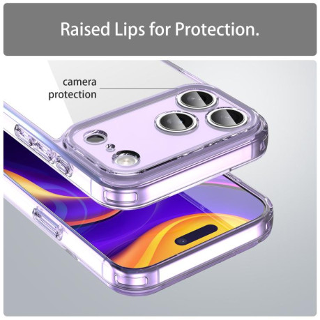 Чехол PC Hybrid TPU Airbag Shockproof для iPhone 17 Pro Max - фиолетовый