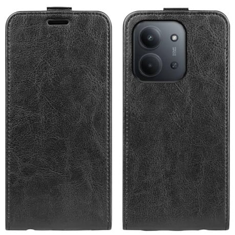 Флип-чехол R64 Texture Single на Xiaomi Redmi 15C 5G / 4G EU 173mm - черный