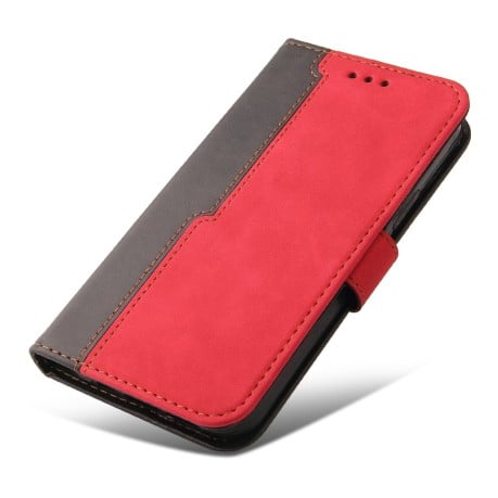 Чехол-книжка Business Stitching-Color для Xiaomi Poco C40/Redmi 10c / Redmi 10 - красный