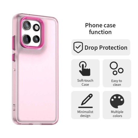 Противоударный чехол Candy Series для Motorola Edge 50 Neo 5G - красный