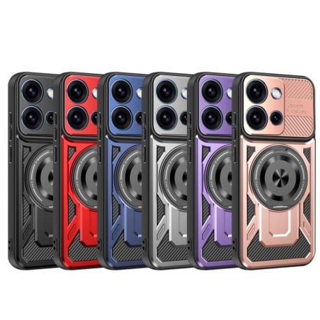 Ударостійкий чохол Armor Rotating Holder MagSafe на OPPO Reno15 Pro Global 5G — сірий