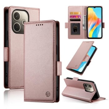 Чехол-книжка Side Buckle Magnetic Frosted Leather для OPPO A5 PRO 5G - золото