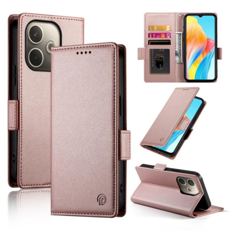 Чохол-книжка Side Buckle Magnetic Frosted Leather для OPPO A5 PRO 5G - золото