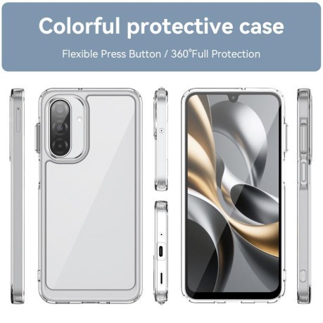 Противоударный чехол Colorful Acrylic Series для Samsung Galaxy A17 5G - прозрачный