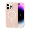 Протиударний чохол Terminator Style Glitter Powder MagSafe Magnetic для iPhone 15 Pro Max - золотий