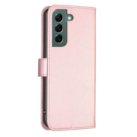 Чохол-книжка Four-leaf Clasp Embossed для Samsung Galaxy S24 FE 5G - рожевий