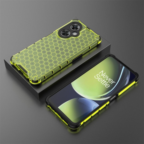 Противоударный чехол Honeycomb на OnePlus Nord CE3 Lite - зеленый