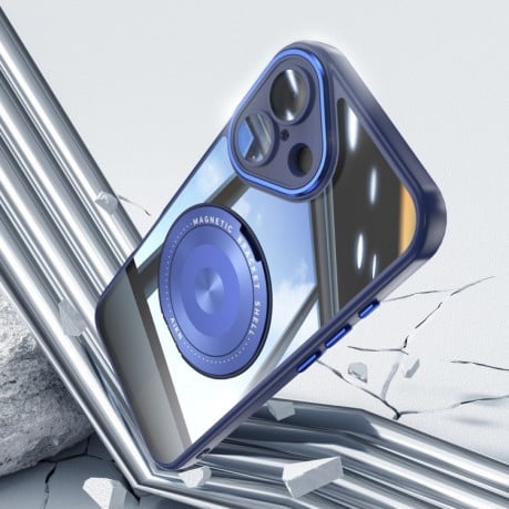 Протиударний чохол MagSafe Acrylic Hybrid для iPhone 16 – синій